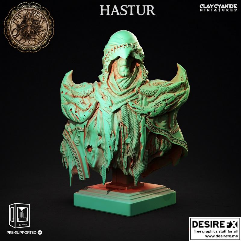 哈斯塔尔雕像 3D打印模型|Hastur Bust – 3D Print Model