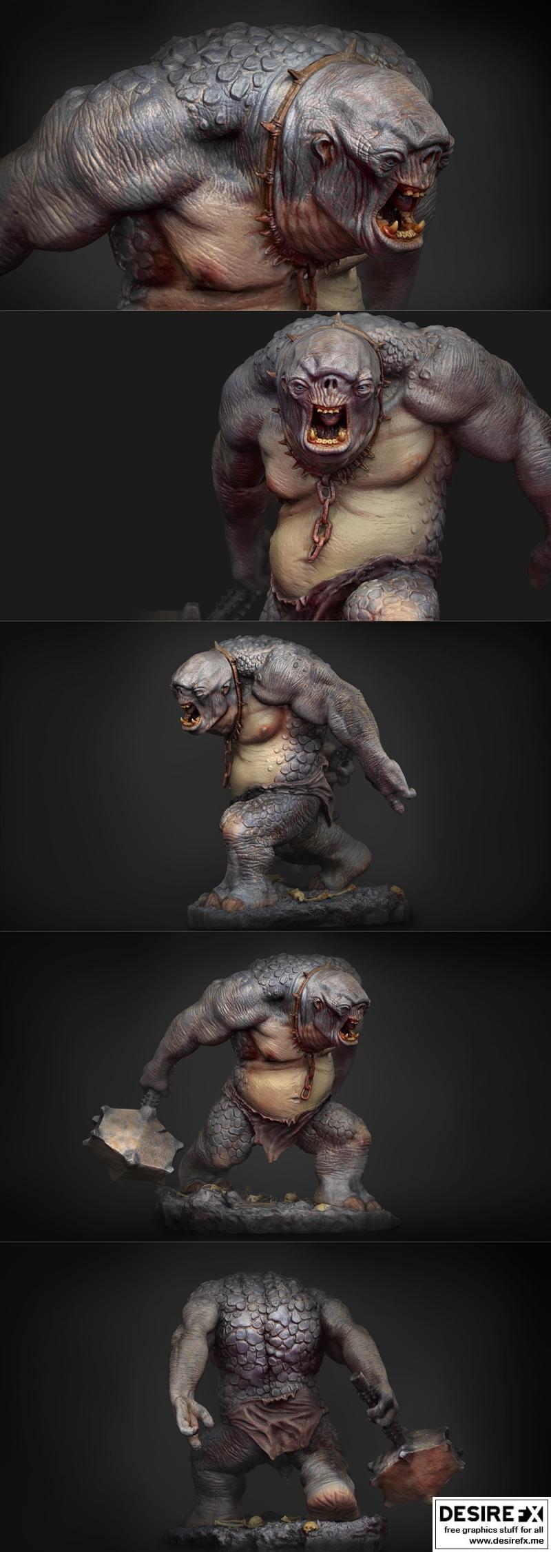 铁工作室 Cave Troll 3D打印模型|Cave Troll – Iron Studios – 3D Print Model STL