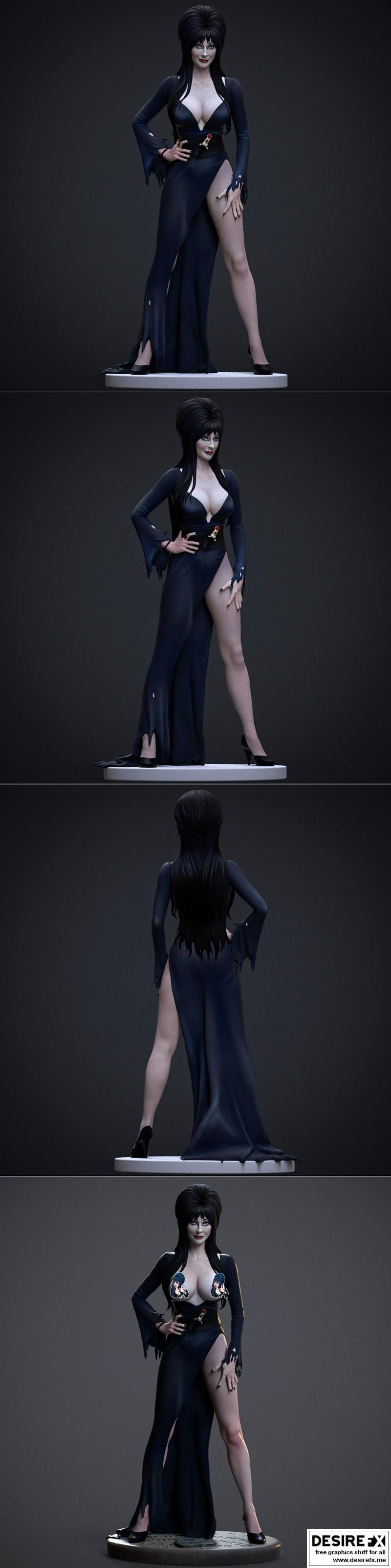Stepanov工作室打造的《Elvira》3D打印模型|Stepanov Sculpts – Elvira – 3D Print Model STL