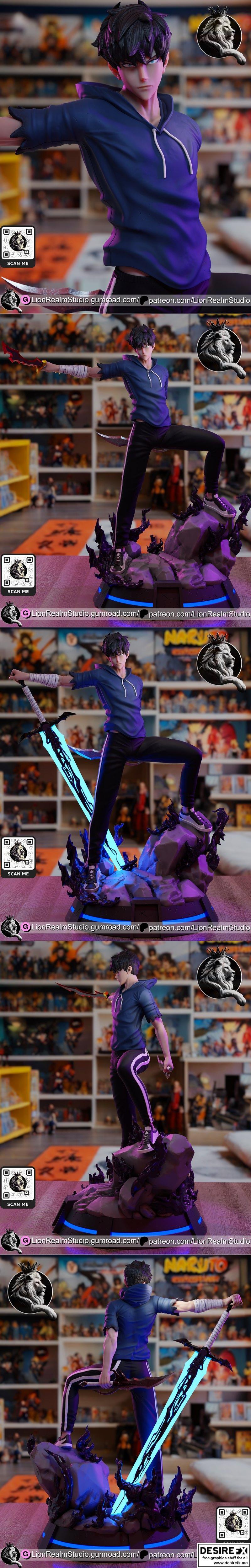 LionRealm Studio – Sung Jinwoo – 3D Print Model STL