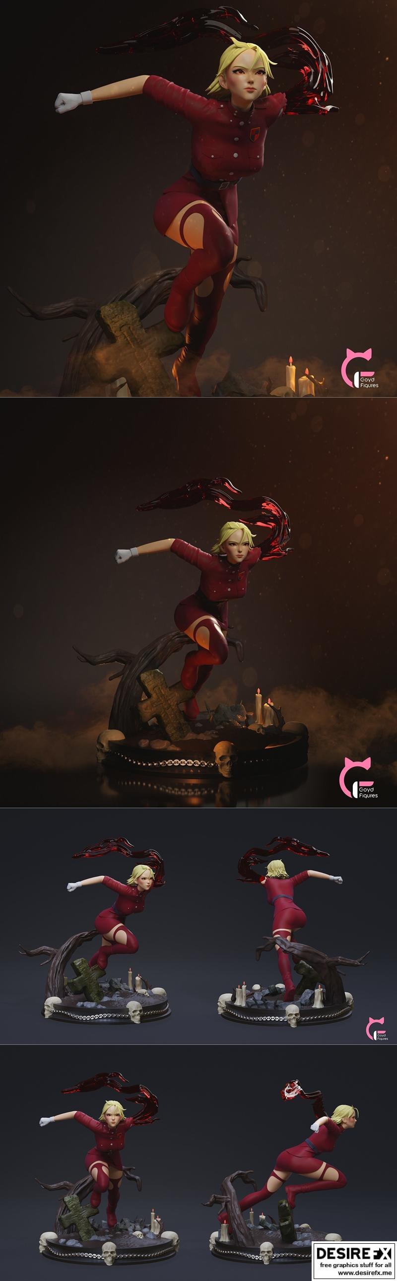 Goyd Figures – Seras Victoria – Hellsing – 3D Print Model STL