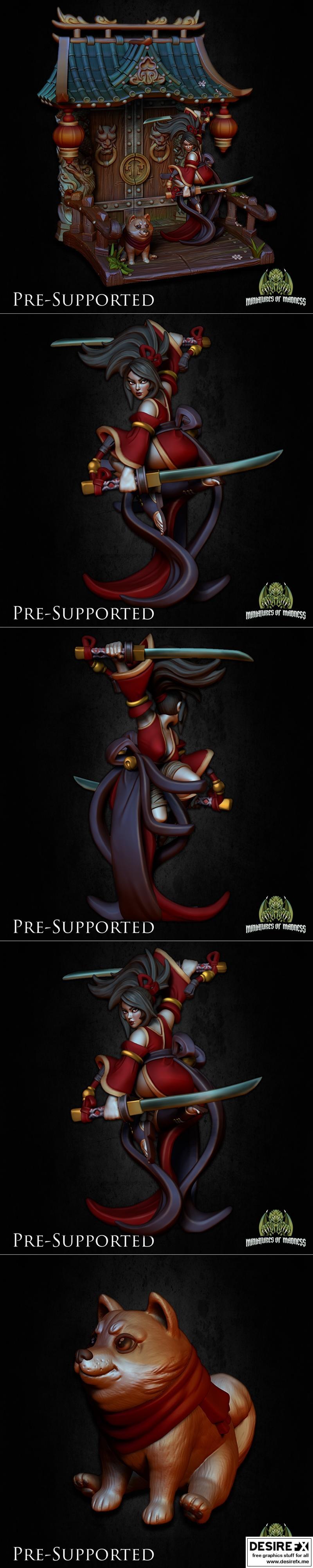 东方场景3D打印模型|Ninja Scenery Oriental Diorama – 3D Print Model STL