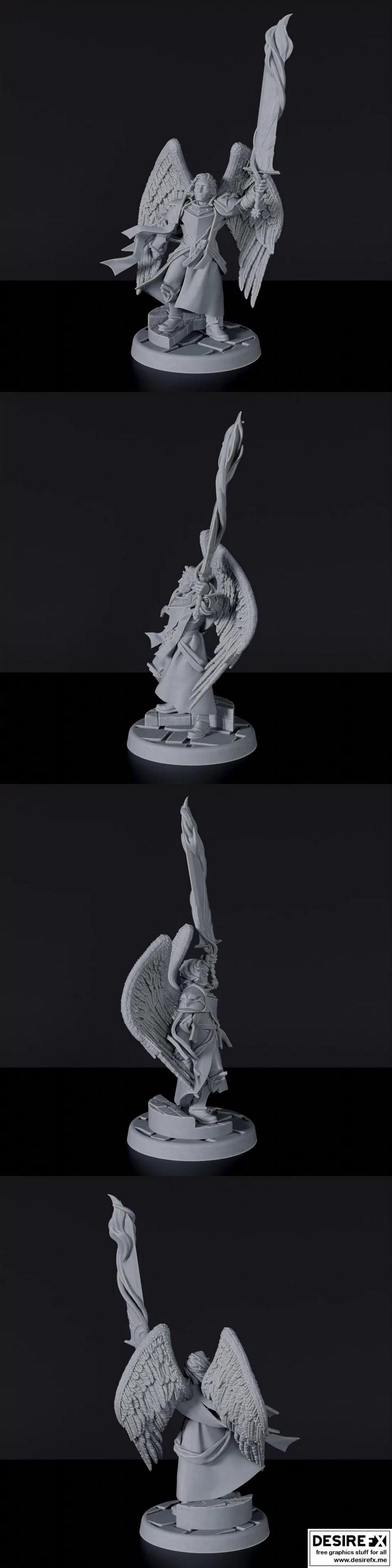 星空男圣骑士3D打印模型|Celestial Male Paladin B – 3D Print Model