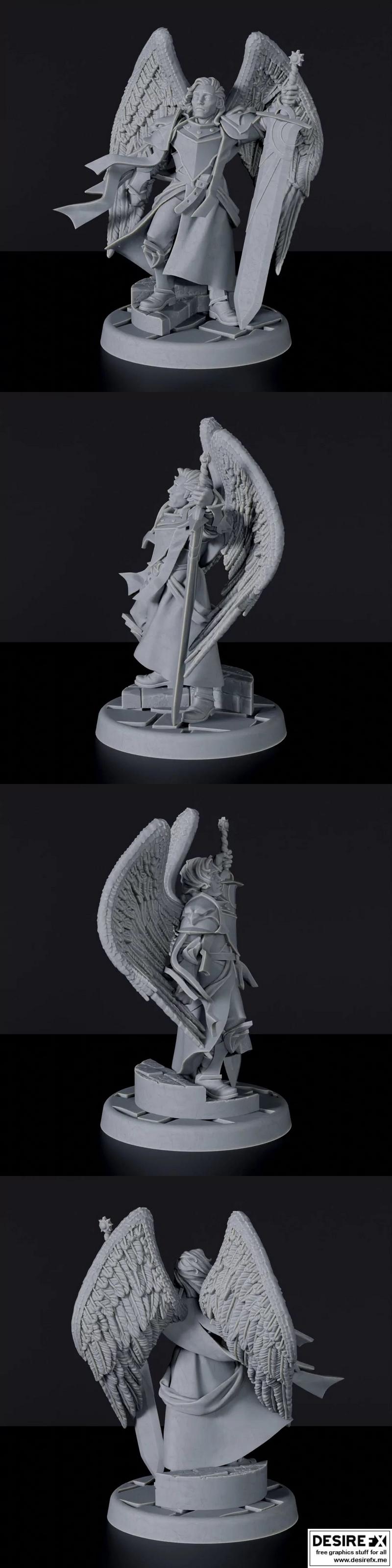 星空男性圣骑士 - 3D打印模型|Celestial Male Paladin A – 3D Print Model