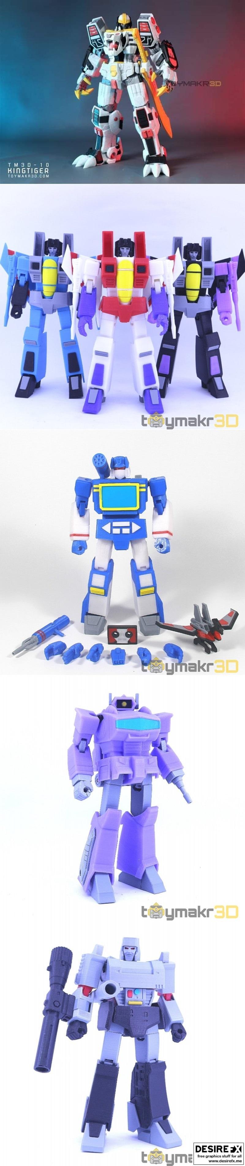 Toymakr3D 3D打印模型集：动漫游戏角色精选|Toymakr3D – Collection – 3D Print Model STL
