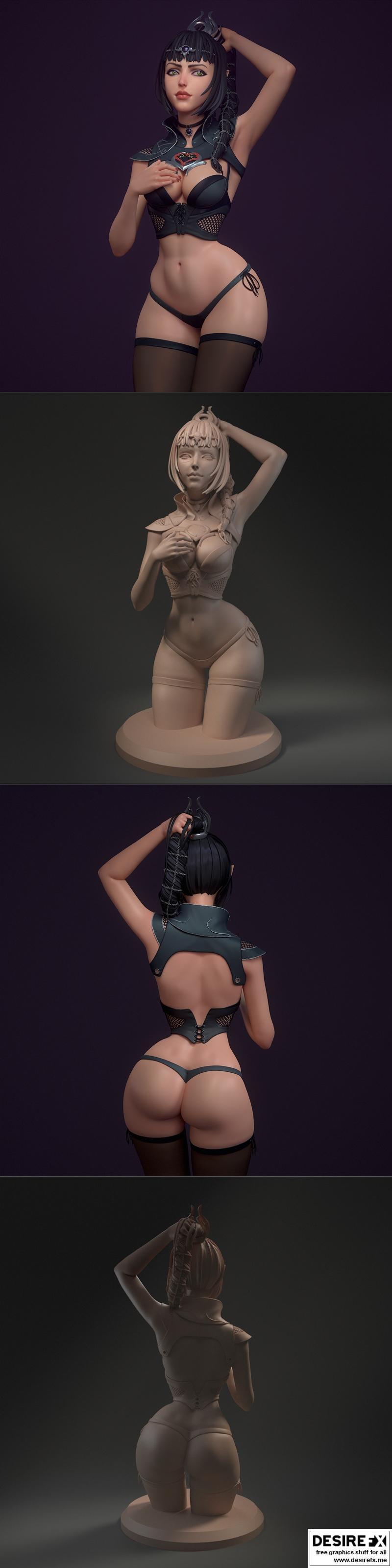 Nora Krotá 《影心》巴乌尔德之门3 3D打印模型|NORA KROTA – Shadowheart Baulder’s Gate 3 – 3D Print Model STL
