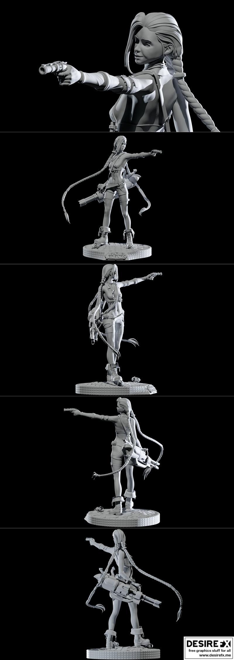 Jinx 3D打印模型|Jinx – Fan art – 3D Print Model STL