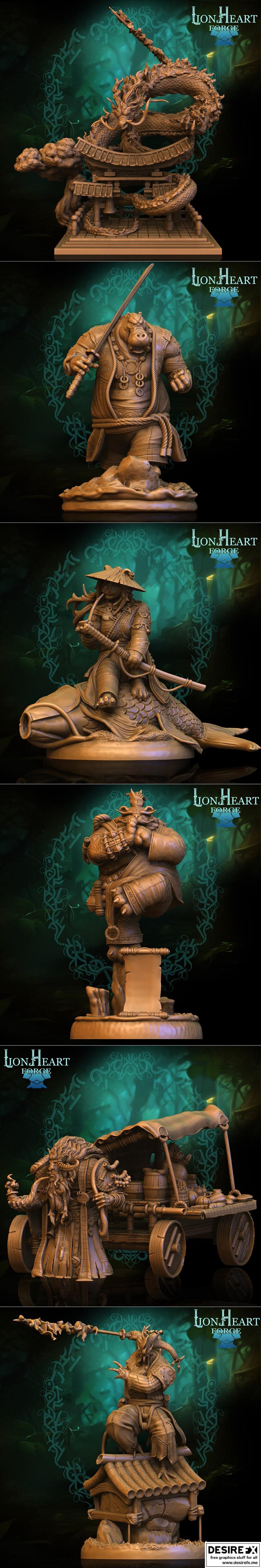 狮心锻造厂 2023年8月 3D打印模型 战斗天使莉莉娅|Lion Heart Forge August 2023 – 3D Print Model STL