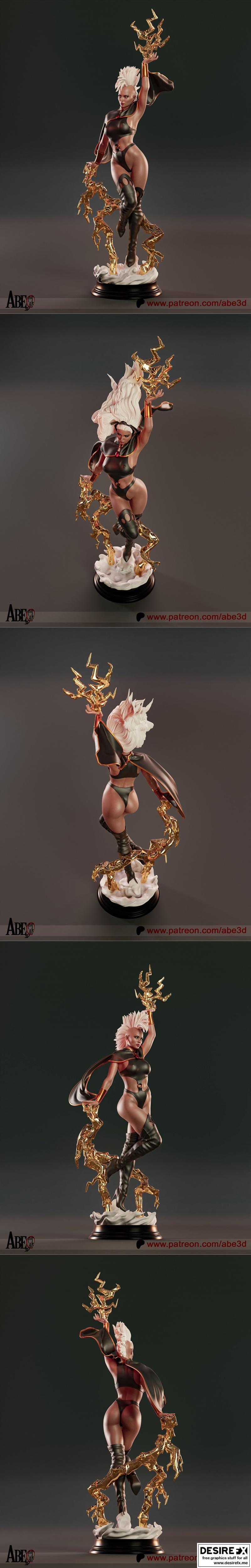 Abe3D - 风暴 - 3D打印模型|Abe3D – Storm – 3D Print Model STL