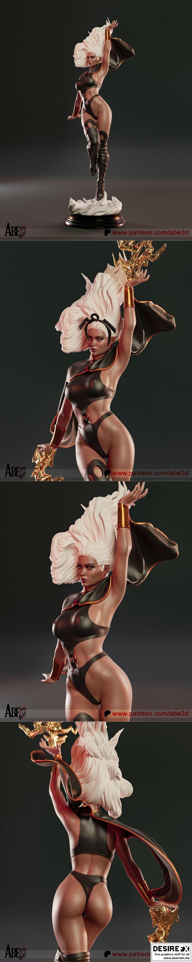 Abe3D - 风暴 - 3D打印模型|Abe3D – Storm – 3D Print Model STL