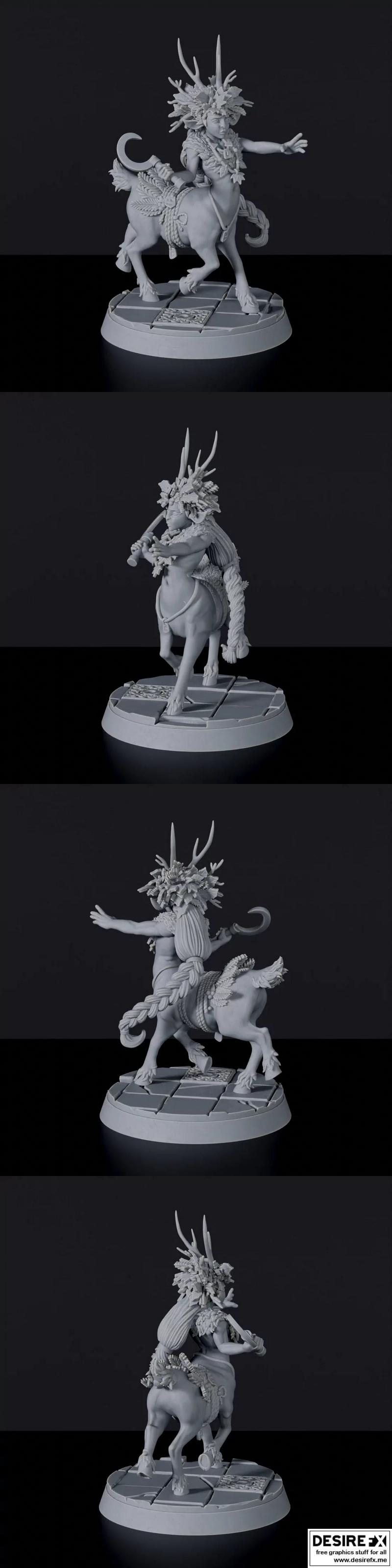 木精灵·守卫者·3D打印模型|Wood Elves – Warden – 3D Print Model