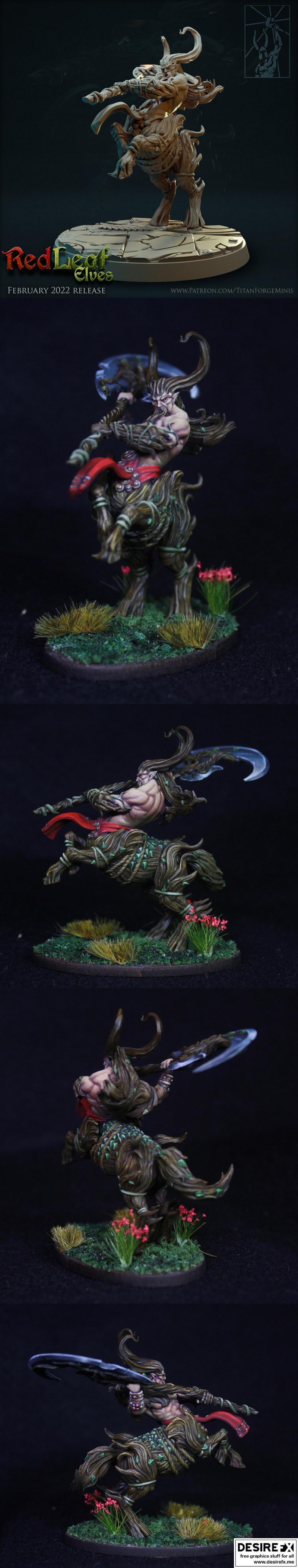 木精灵——森林之王 3D打印模型|Wood Elves – Forrest King – 3D Print Model