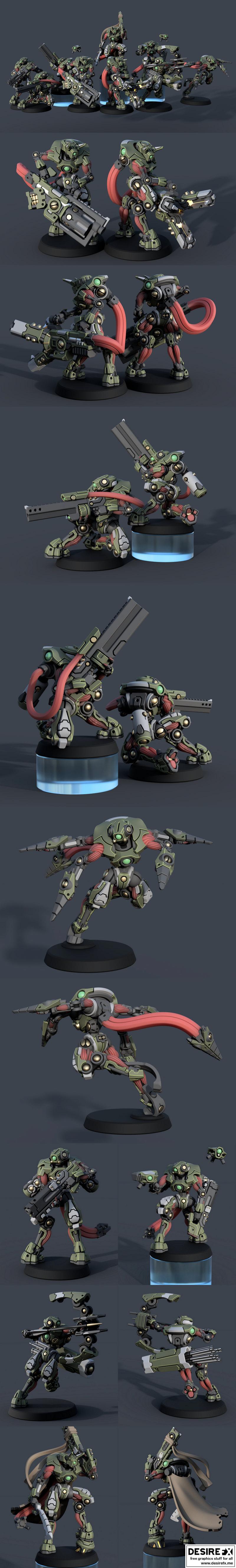 Corydoras三胞胎战队 3D打印模型|Corydoras Strike Team – 3D Print Model