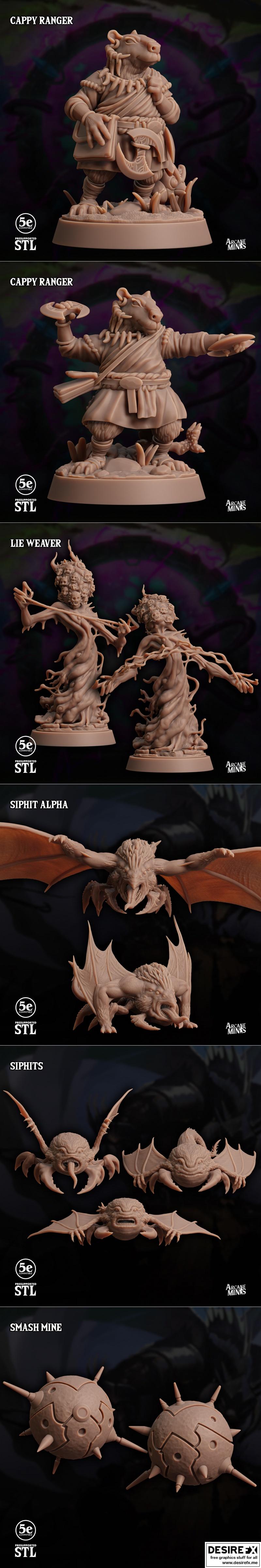 弧光传说 3D打印模型|Arcane Minis – The Skybreaker Chronicles – 3D Print Model STL