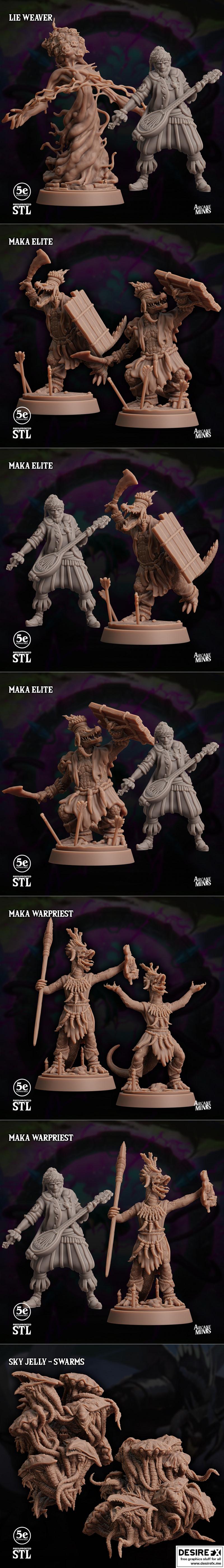 弧光传说 3D打印模型|Arcane Minis – The Skybreaker Chronicles – 3D Print Model STL