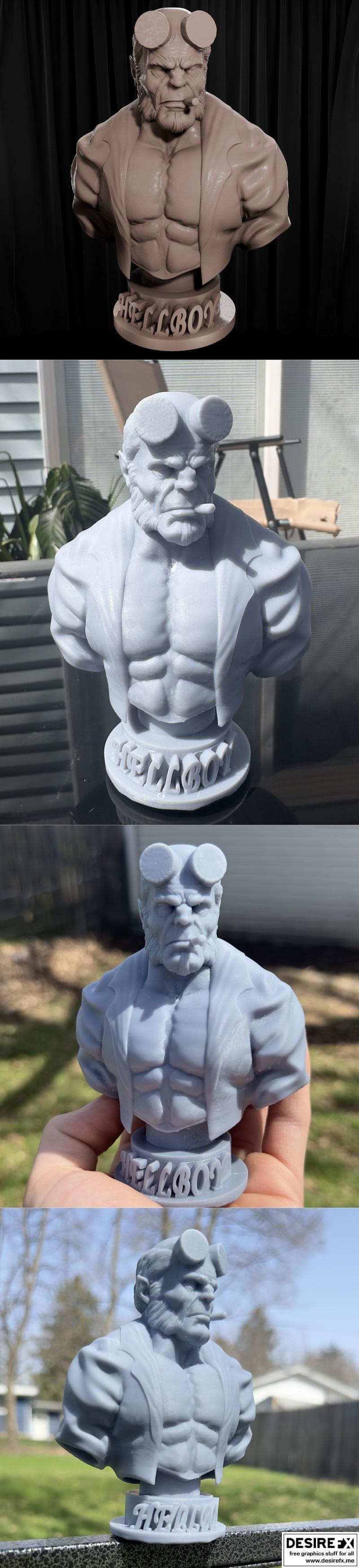 地狱boy 3D打印模型|Hellboy Bust – 3D Print Model STL