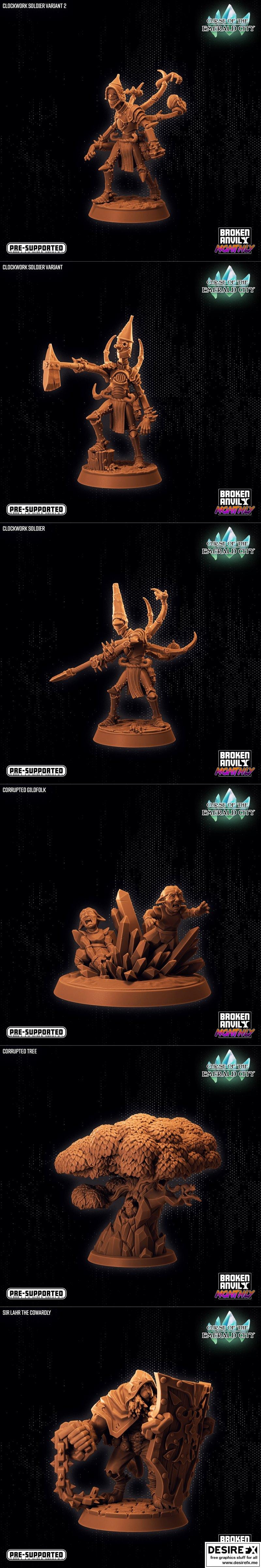 Broken Anvil迷你模型 - 《翡翠城的诅咒》3D打印模型|Broken Anvil Miniatures – Curse of the Emerald City – 3D Print Model STL