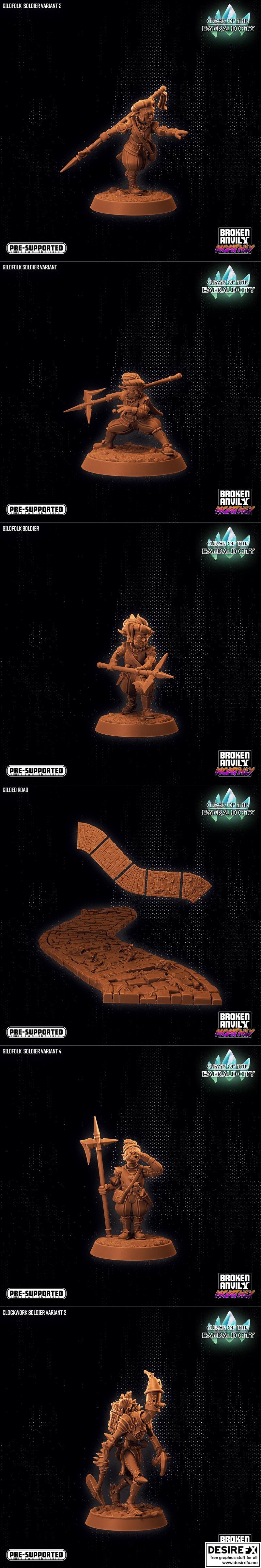 Broken Anvil迷你模型 - 《翡翠城的诅咒》3D打印模型|Broken Anvil Miniatures – Curse of the Emerald City – 3D Print Model STL