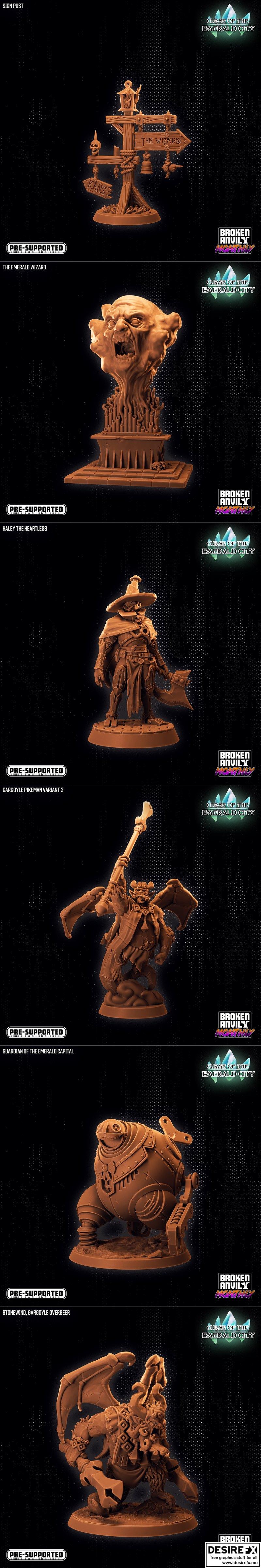 Broken Anvil迷你模型 - 《翡翠城的诅咒》3D打印模型|Broken Anvil Miniatures – Curse of the Emerald City – 3D Print Model STL