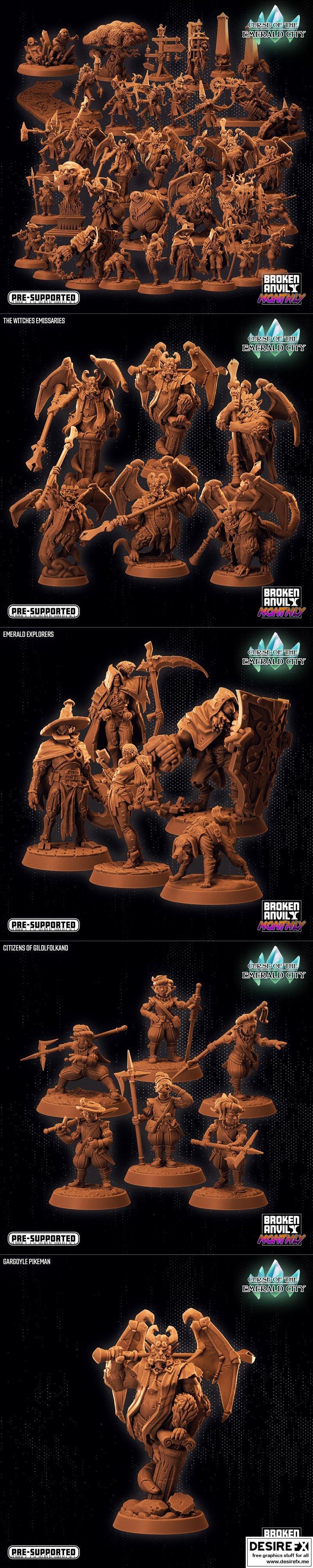 Broken Anvil迷你模型 - 《翡翠城的诅咒》3D打印模型|Broken Anvil Miniatures – Curse of the Emerald City – 3D Print Model STL