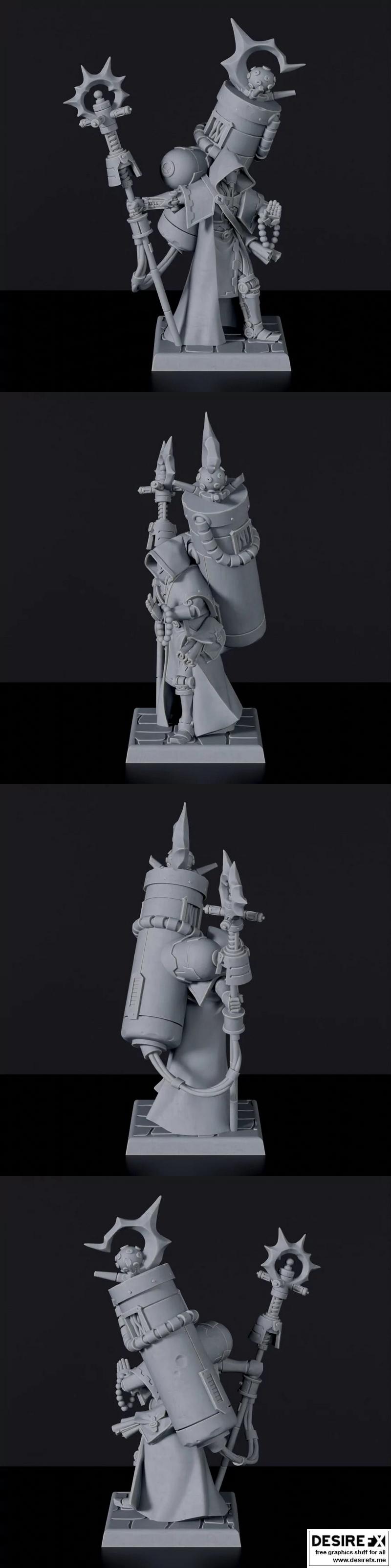 钛 forged——魔法少女 3D打印模型|Titan Forged – Mage – 3D Print Model