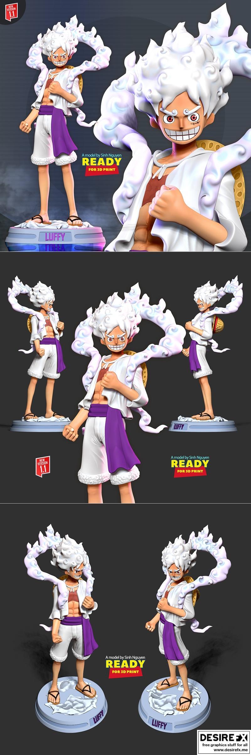 Nlsinh – Luffy Gear 5 – One Piece – 3D Print Model STL
