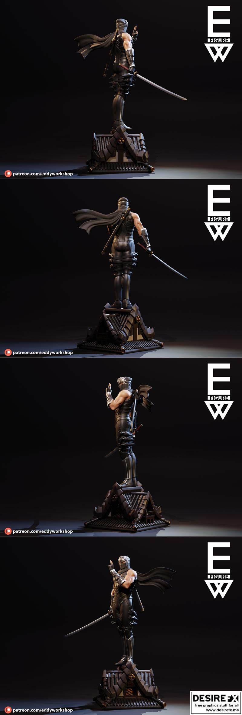 Eddy工坊 - 《忍者龙剑传》3D打印模型|Eddy’s Workshop – Ryu Hayabusa – 3D Print Model STL