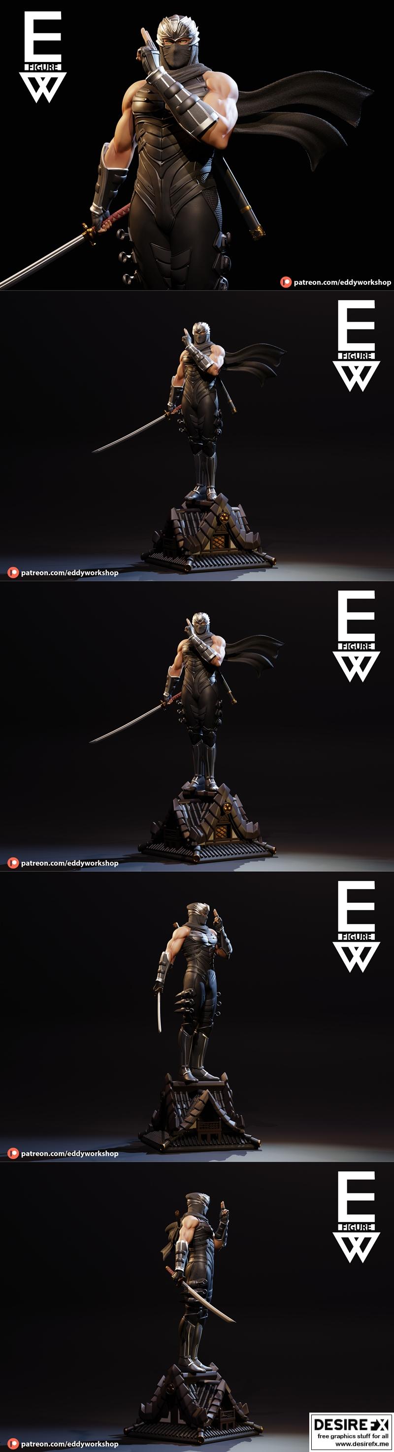 Eddy工坊 - 《忍者龙剑传》3D打印模型|Eddy’s Workshop – Ryu Hayabusa – 3D Print Model STL