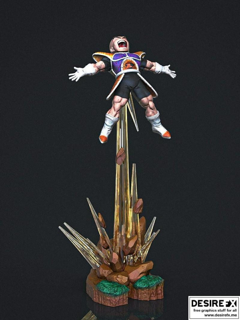 龙珠 Krillin 3D打印模型|Krillin Dragon Ball – 3D Print Model STL
