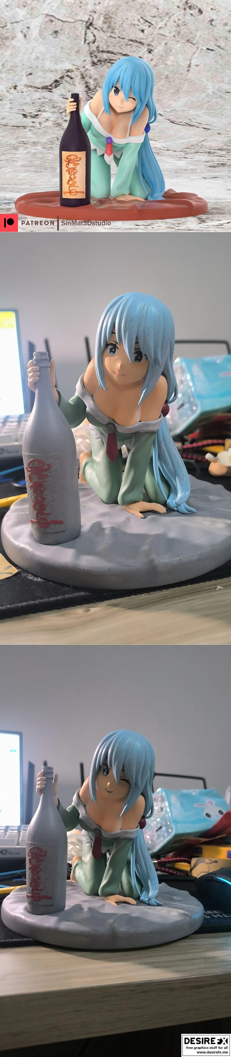 Sin Mal工作室 - Aqua - 3D打印模型|Sin Mal Studio – Aqua – 3D Print Model STL