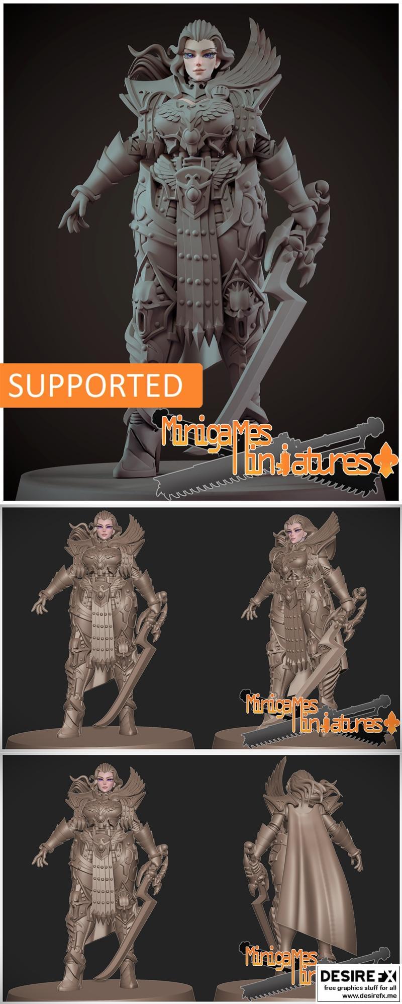 迷你游戏模型——菲鲁姆——3D打印雕像|Minigames miniatures – Fulgrim – 3D Print Model STL