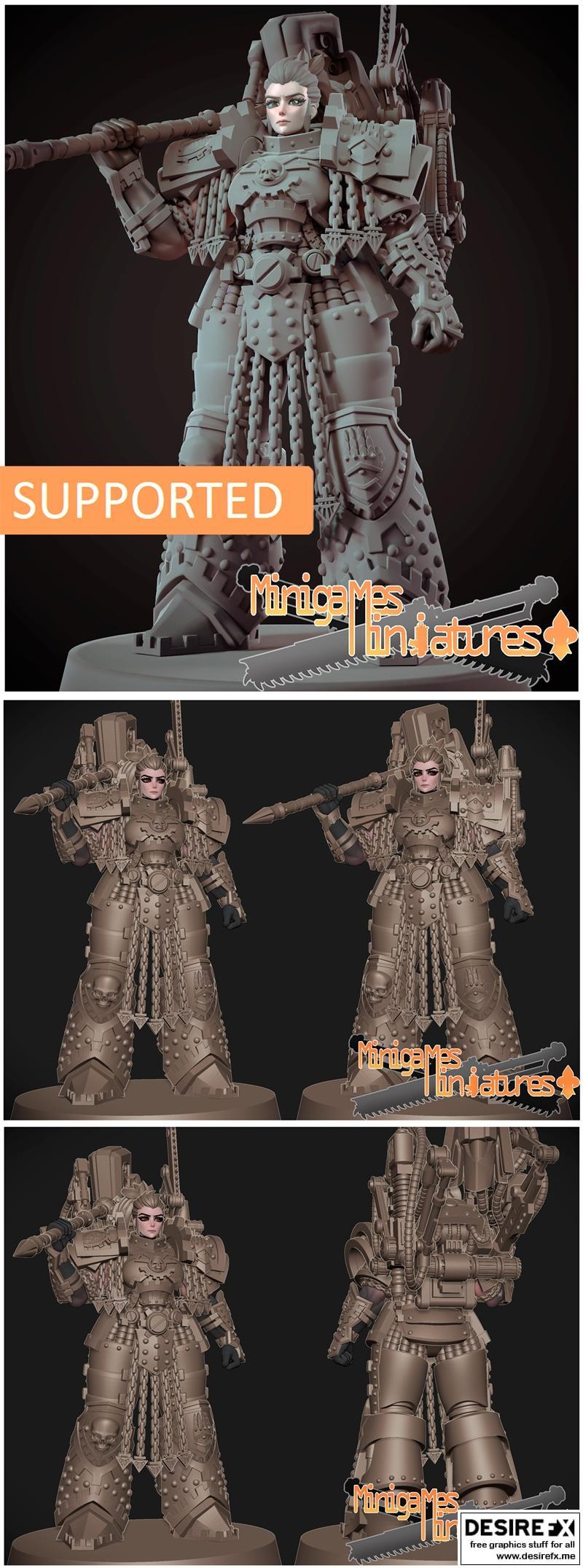 迷你游戏模型 - 费鲁斯 - 3D打印雕塑|Minigames miniatures – Ferrus – 3D Print Model STL