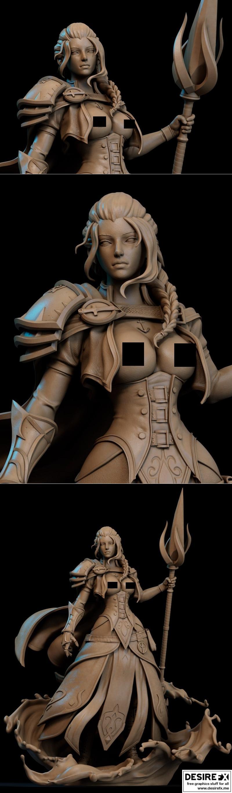 Ca 3d Studios - Jaina 3D打印模型|Ca 3d Studios – Jaina NSFW Version – 3D Print Model STL