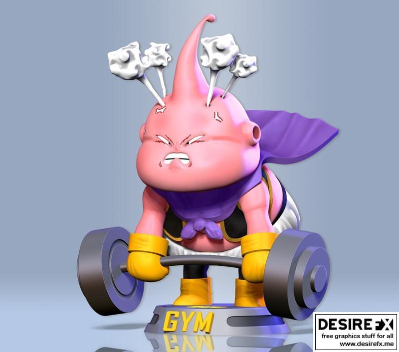 Buu Gym – 3D打印模型：贝吉塔 vs 贝吉塔（龙珠超）|Buu Gym – 3D Print Model STL
