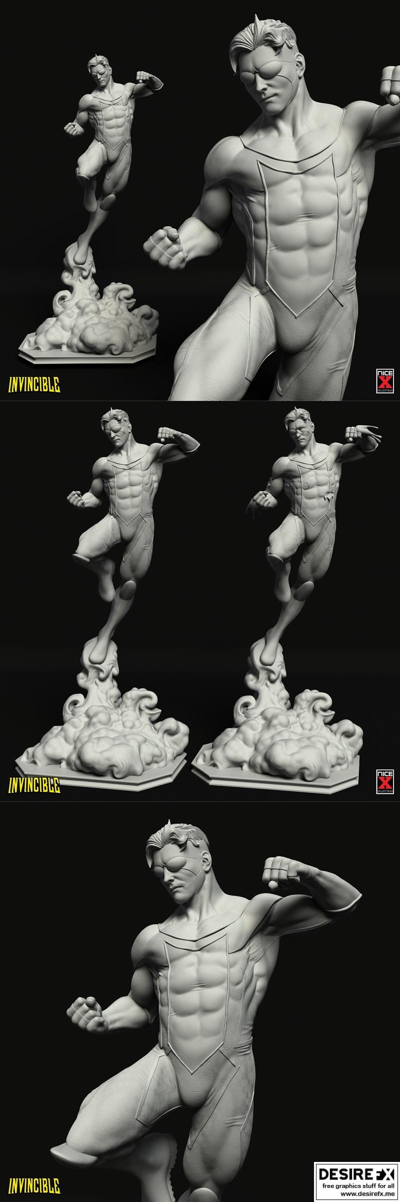 Nice X Collectibles - 无敌 - 3D打印模型|Nice X Collectibles – Invincible – 3D Print Model STL