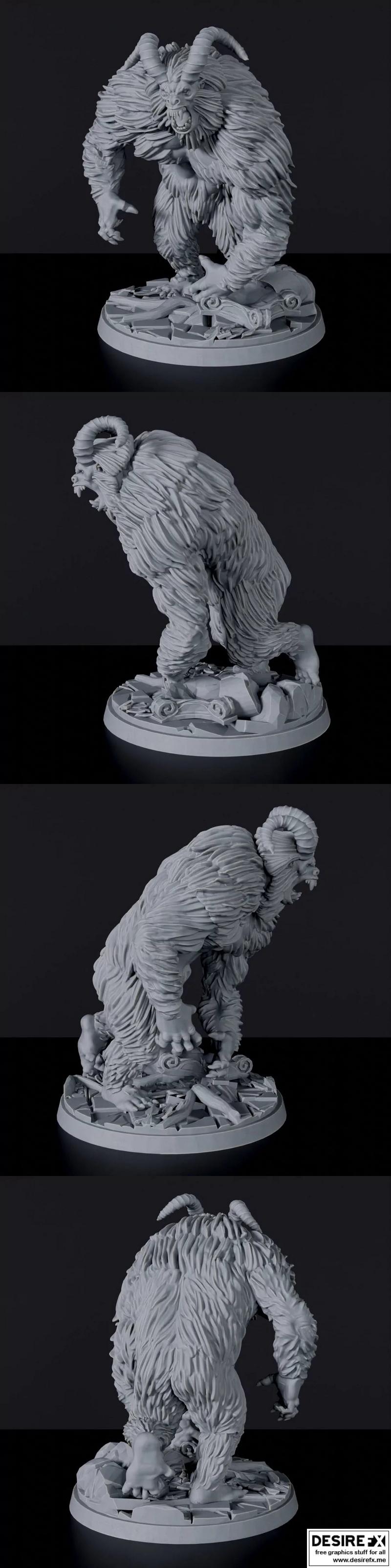 Yeti - 3D打印模型 - 史前巨兽造型|Yeti – 3D Print Model