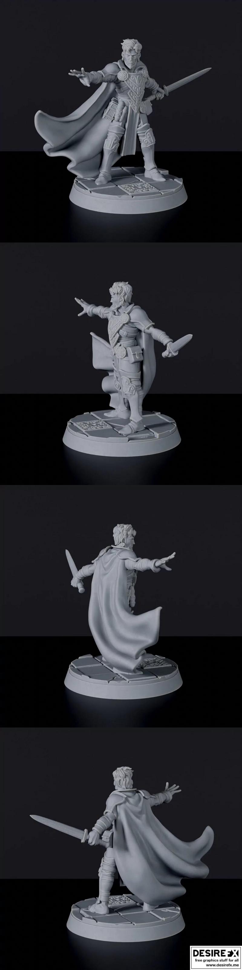 男法师 3D打印模型|Male Mage – 3D Print Model