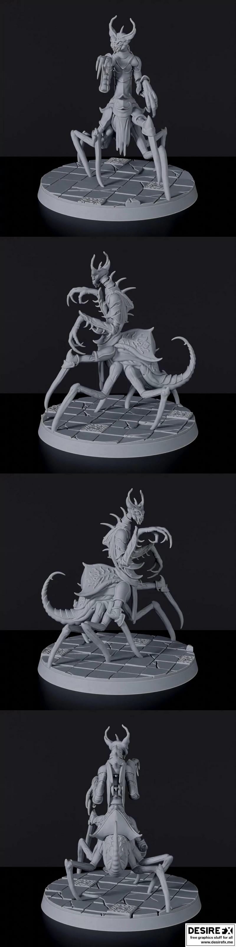 Mantis - 3D打印模型：动漫角色立体造型|Mantis – 3D Print Model