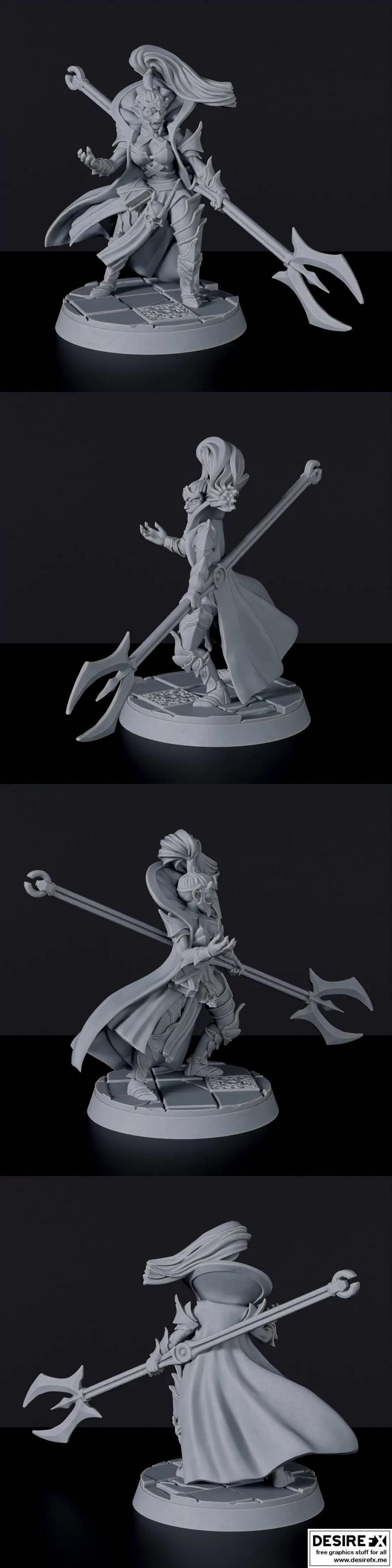 暗术法师 - 3D打印模型|Dark Mage – 3D Print Model