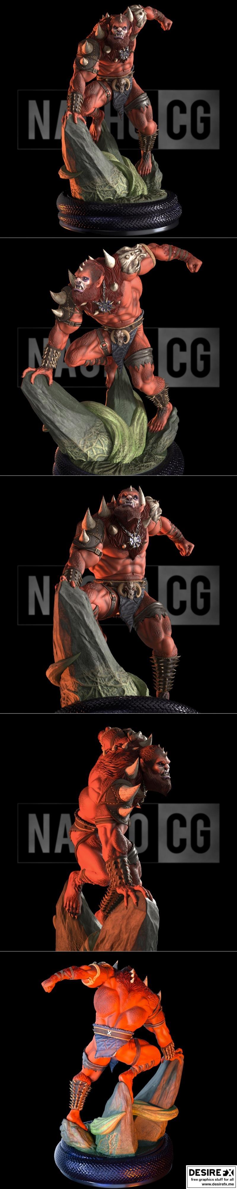 MOTU猛兽人 3D打印模型|Fan Art – Beastman from MOTU Statue – 3D Print Model STL