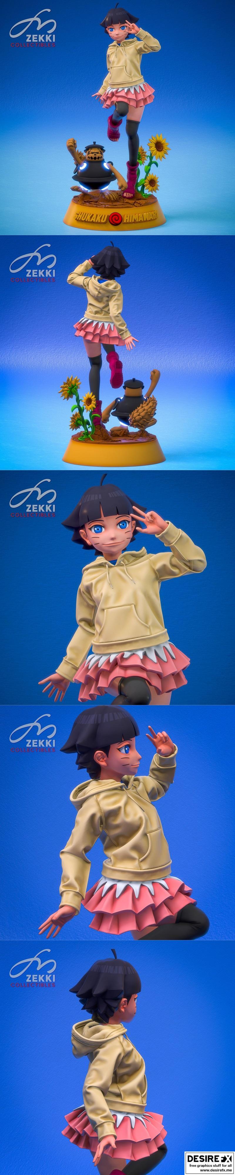 火影忍者博人传 3D打印模型|Himawari x Shukaku – from Boruto Naruto Next Generations – 3D Print Model STL