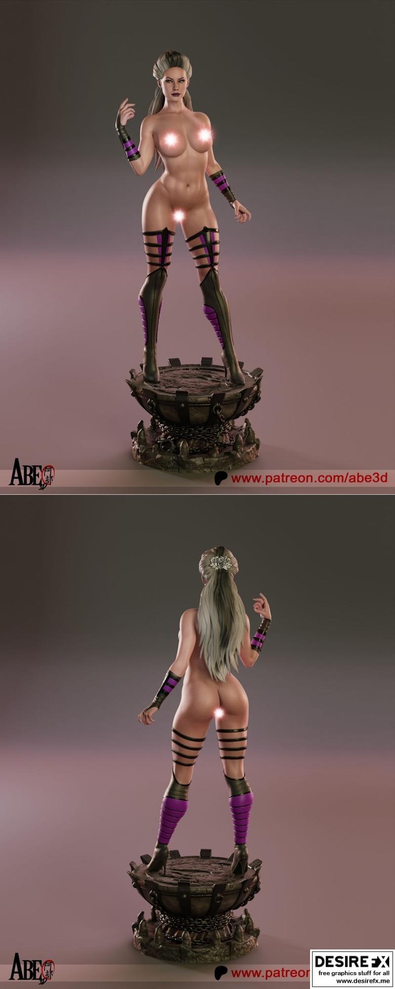 Abe3D - 网络迷因3D打印模型|Abe3D – Sindel NSFW Version – 3D Print Model STL
