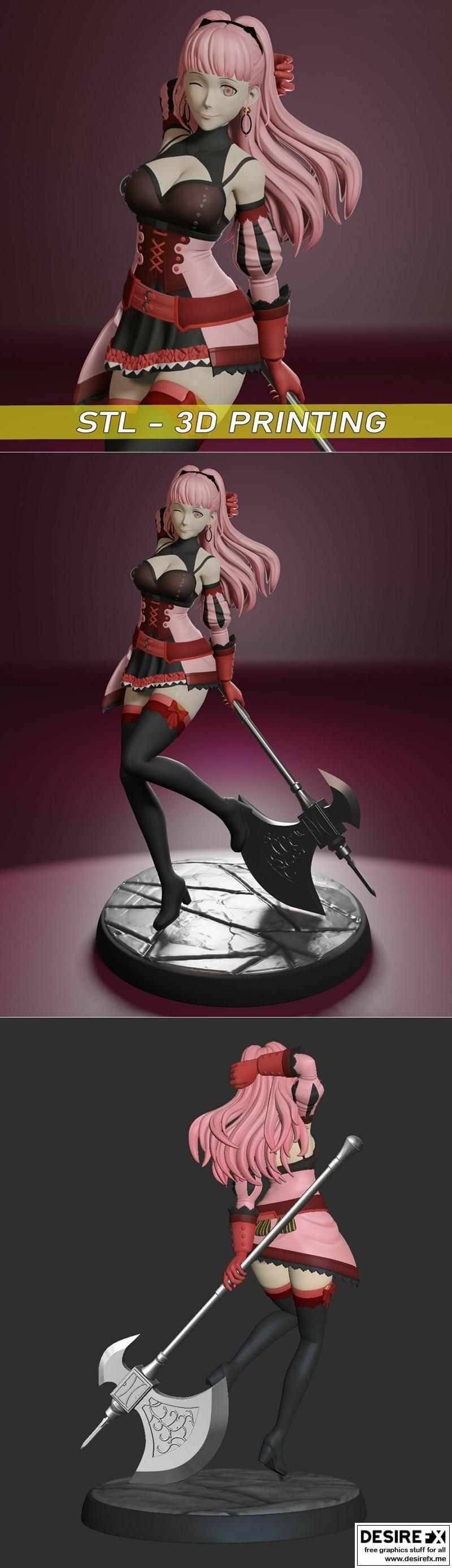 火纹Hilda 3D打印模型|Hilda Fire Emblem – 3D Print Model STL
