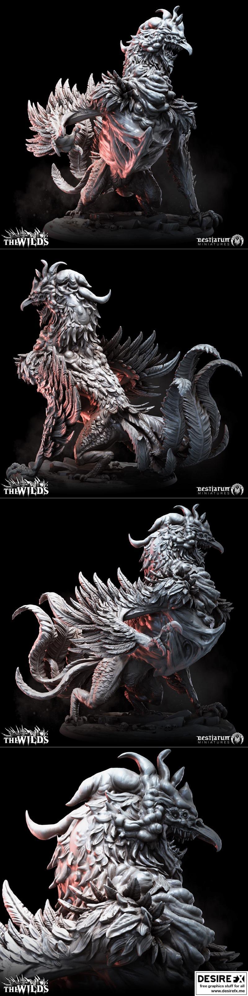 Cockatrice 3D打印模型|Cockatrice – 3D Print Model STL