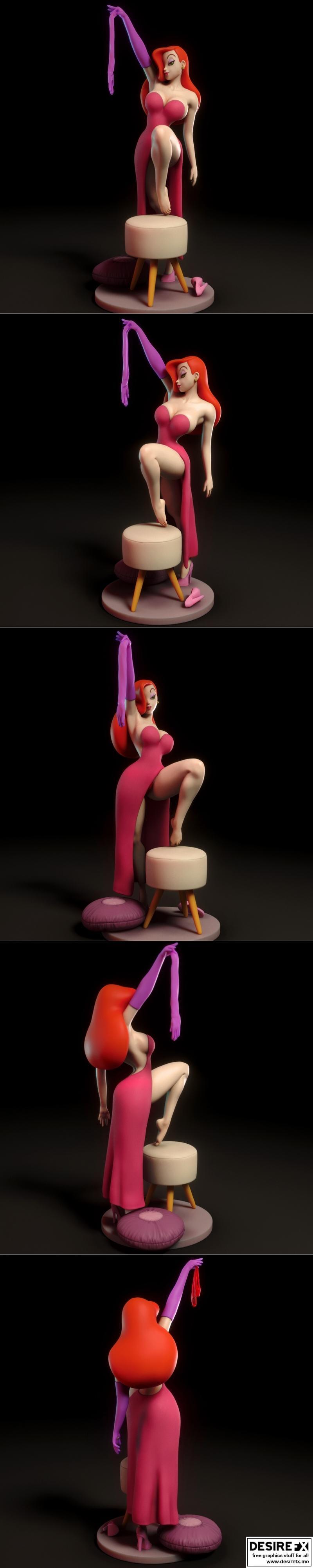 Torrida Minis - Jessica Rabbit - 3D打印迷你模型|Torrida Minis – Jessica Rabbit – 3D Print Model STL