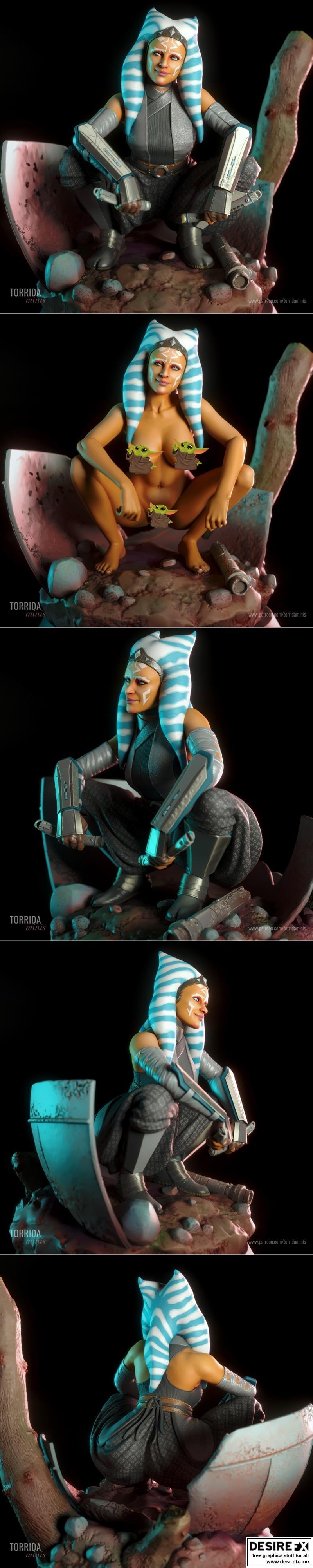 Torrida Minis - Ahsoka Tano - 3D打印模型|Torrida Minis – Ahsoka Tano – 3D Print Model STL
