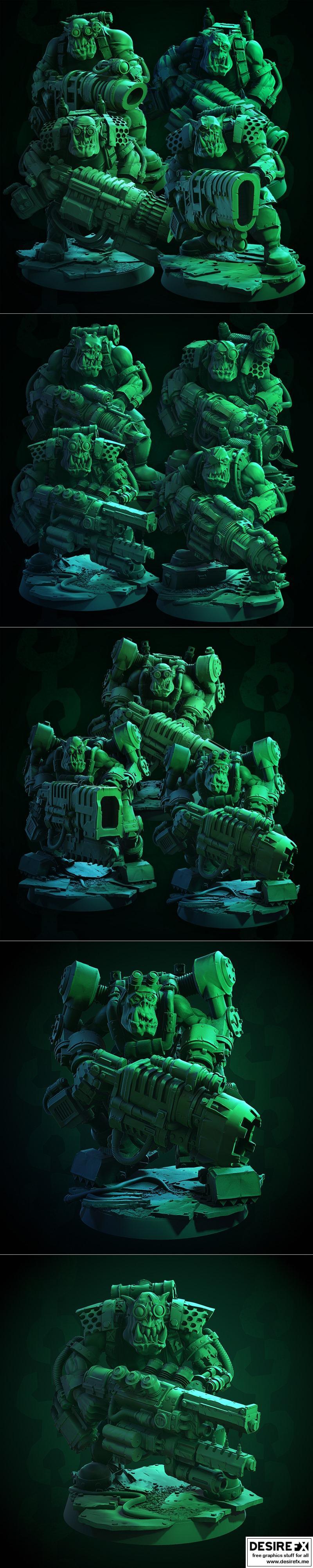 Flazz Gunnaz A-B与Mecha Boosta Suitz 3D打印模型|Flazz Gunnaz A-B and Mecha Boosta Suitz – 3D Print Model STL