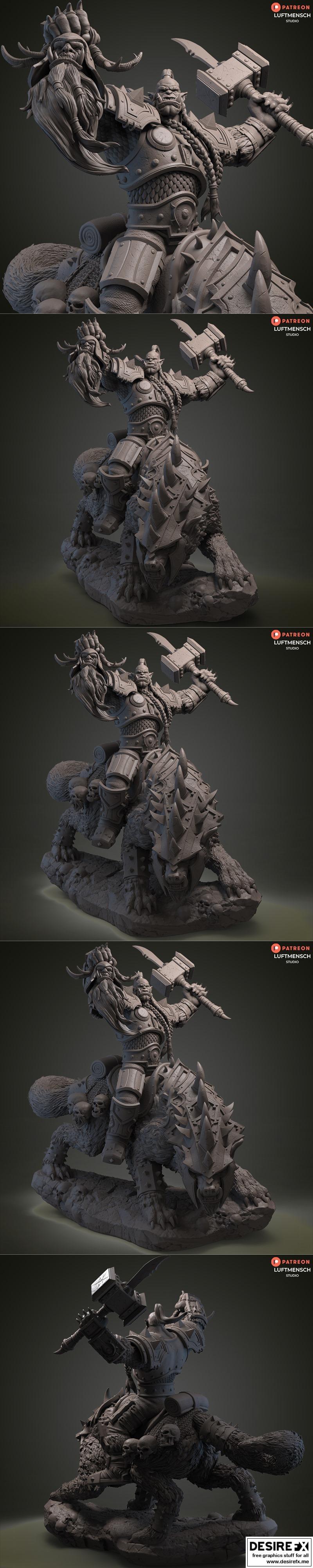 Orgym – 3D打印模型：动漫角色立体雕刻件|Orgym – 3D Print Model STL