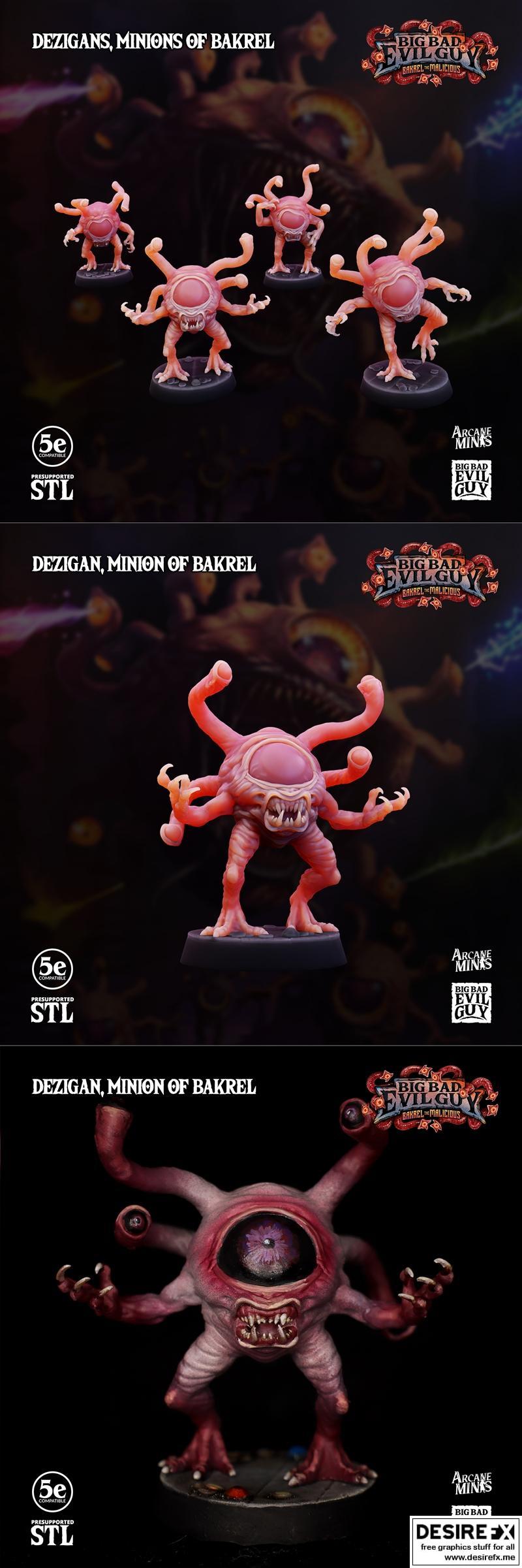 Arcane迷你模型-德齐根-3D打印角色雕塑|Arcane Minis – Dezigan – 3D Print Model STL