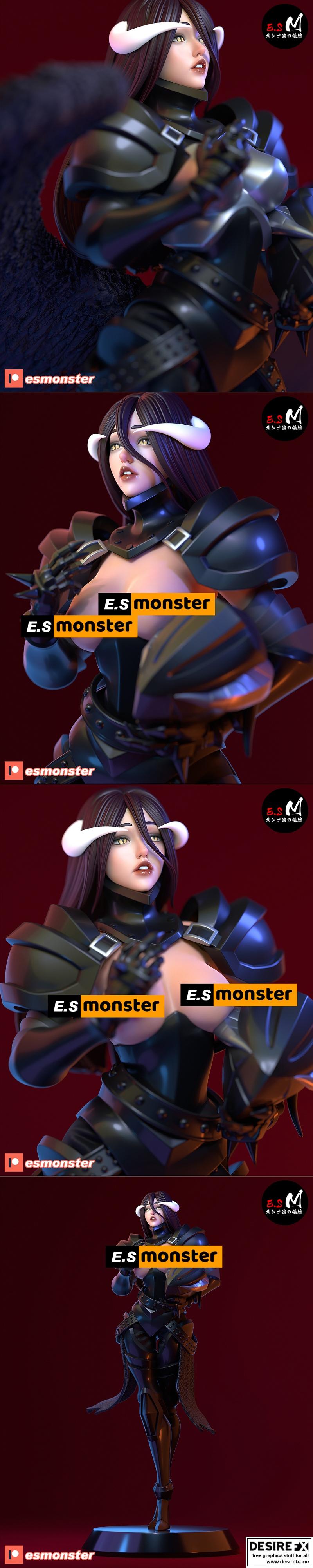 E.S.怪物 - 阿尔贝多 - 3D打印模型|E.S Monster – Albedo – 3D Print Model STL